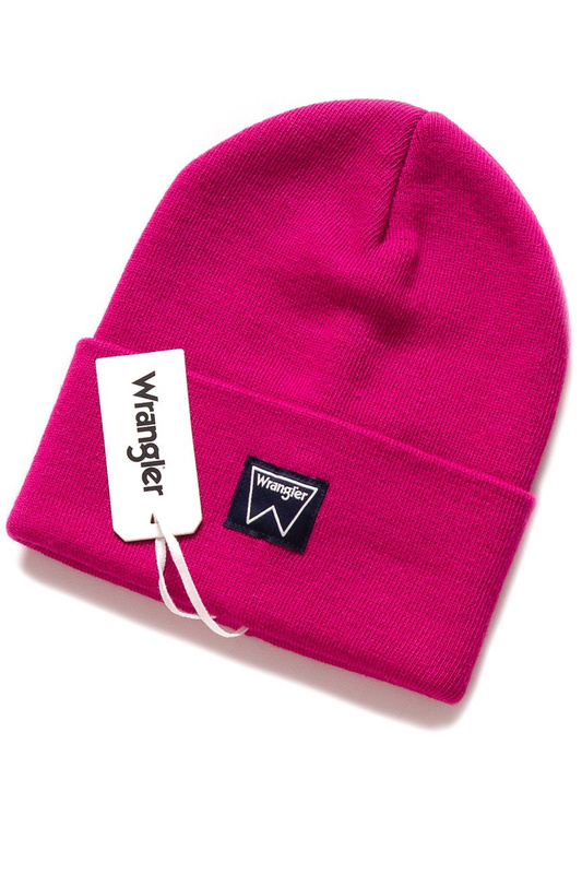 MĘSKA CZAPKA ZIMOWA WRANGLER BASIC BEANIE BRIGHT ROSE W0M03UHVC 112125650