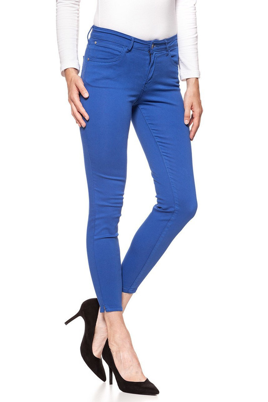 WRANGLER CROP SKINNY SPODNIE DAMSKIE TURKISH SEA W28MHL291 112128460