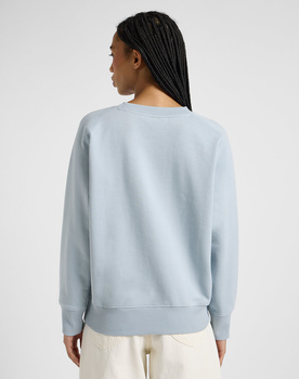 DAMSKA BLUZA LEE RAGLAN CREW SWS CONCRETE GRAY 112369184