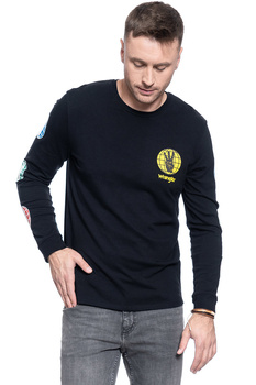 MĘSKI LONGSLEEVE WRANGLER LS WRANGLER TEE BLACK W7E2D0100 112131775
