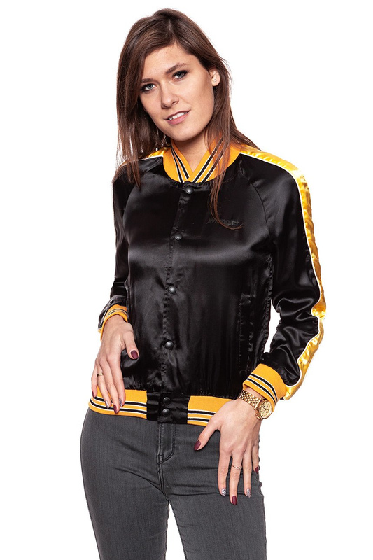 DAMSKA KURTKA PRZEJŚCIOWA WRANGLER SATEEN BOMBER BLACK W4064YF01 112128705