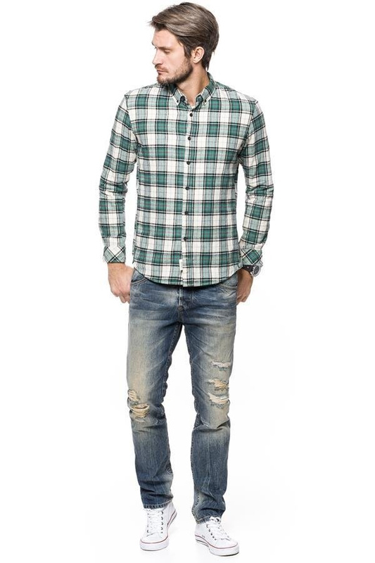 TOM TAILOR SPODNIE MĘSKIE AEDAN SLIM VINTAGE BLUE DENIM 6203519.00.12 COL. 1074