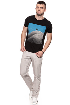 KOSZULKA WRANGLER SLABBINK TEE BLACK W7B56FK01 112131494