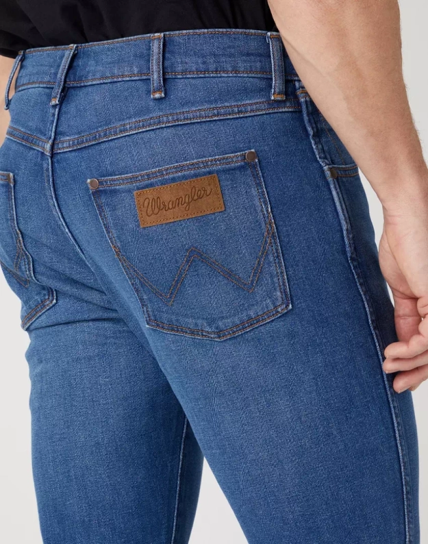 WRANGLER LARSTON MĘSKIE SPODNIE JEANSOWE JEANSY ARIES BLUE W18SAG42A 112329012