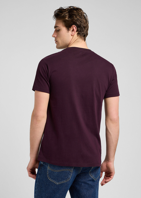MESKA KOSZULKA LEE ULTIMATE POCKET TEE DEEP WINE 112370495