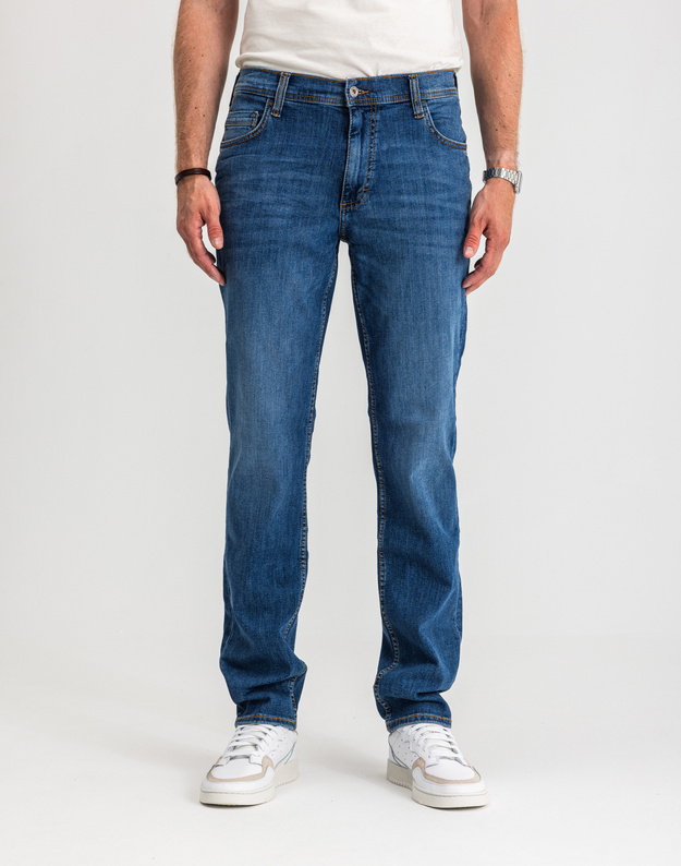 Męskie Spodnie Jeansowe Mustang Style Washington Straight Denim Blue 1017119 5000 782