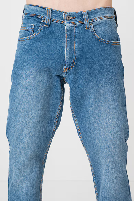 Męskie Spodnie Jeansowe Mustang Style Washington Straight Denim Blue 1016814 5000 582