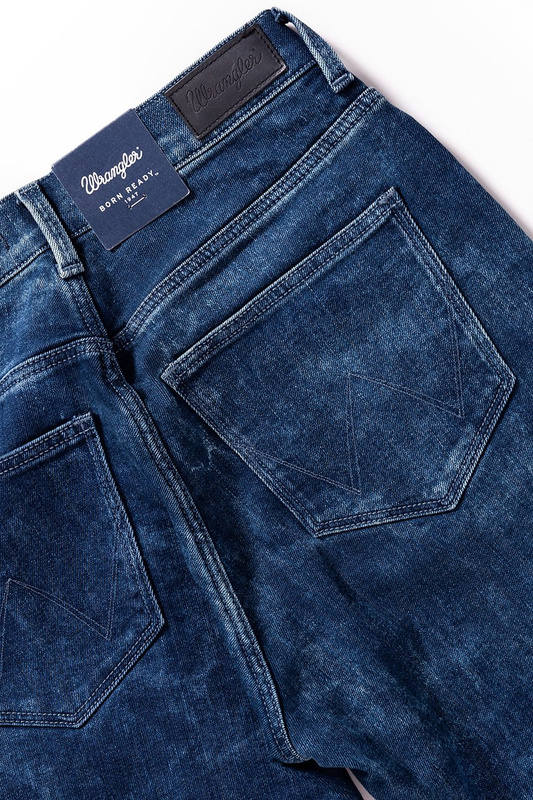 WRANGLER HIGH SKINNY BLUE MARBLE W27H6890M