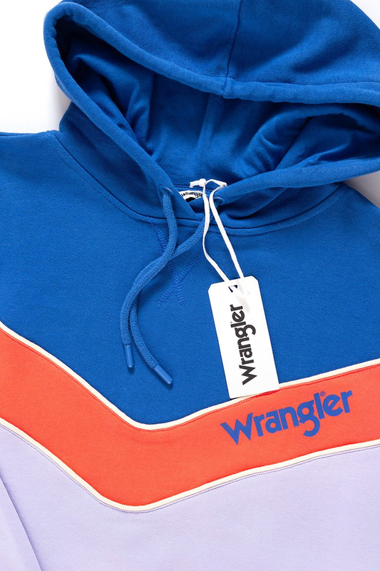 BLUZA WRANGLER 80´S HOODY TURKISH SEA W6084IG86 112130458