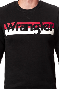 WRANGLER BLUZA LOGO CREW BLACK W6532HY01 112130513