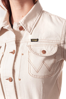DAMSKA KURTKA JEANSOWA WRANGLER WESTERN JACKET NATURAL SAND W429UQ24U 112128834