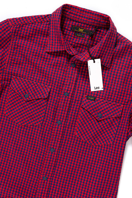 KOSZULA LEE WESTERN SHIRT BRIGHT RED L644NLEF 112115596