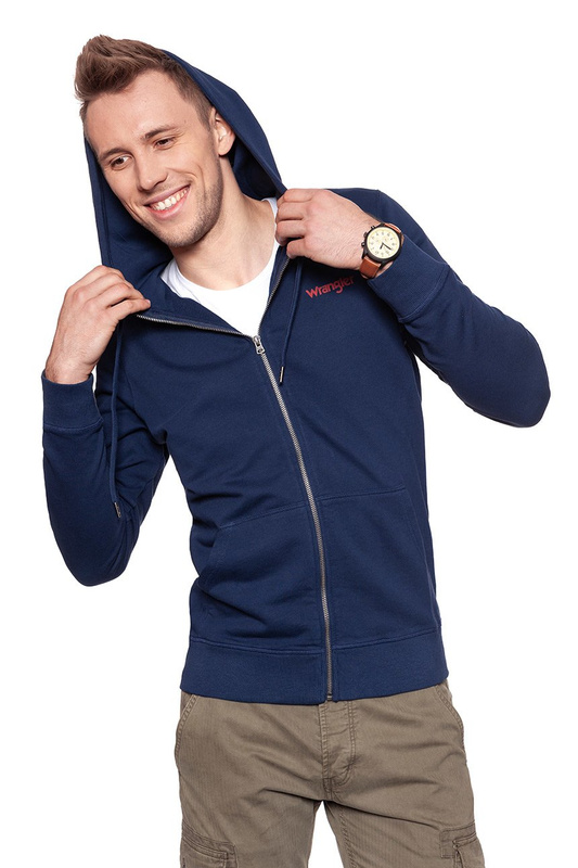 WRANGLER ZIP HOODIE NAVY W6535HY35 112130531