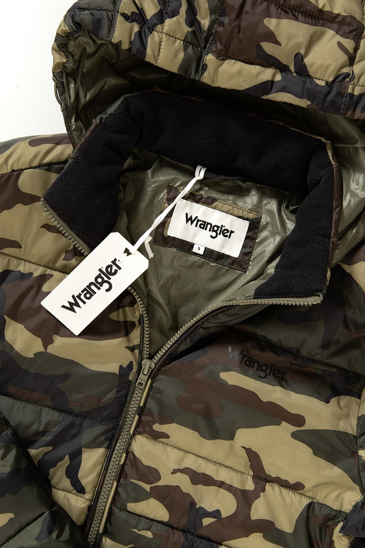 KURTKA ZIMOWA WRANGLER PUFFER JACKET CAMOUFLAGE W4725X4X3 112129014