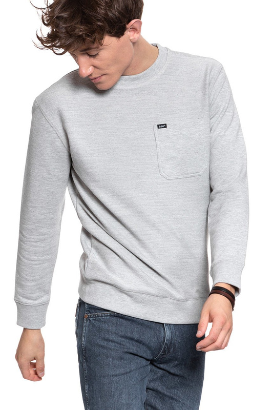 BLUZA LEE NEW POCKET SWS GREY MELE L82MWOMP 112122114