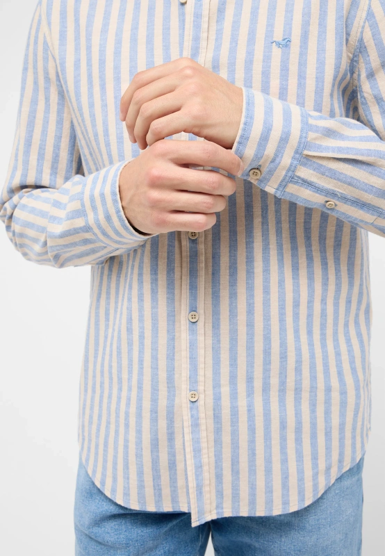 Męska Koszula Mustang Style Rawlins Blue Bold Stripe 1016249 12708