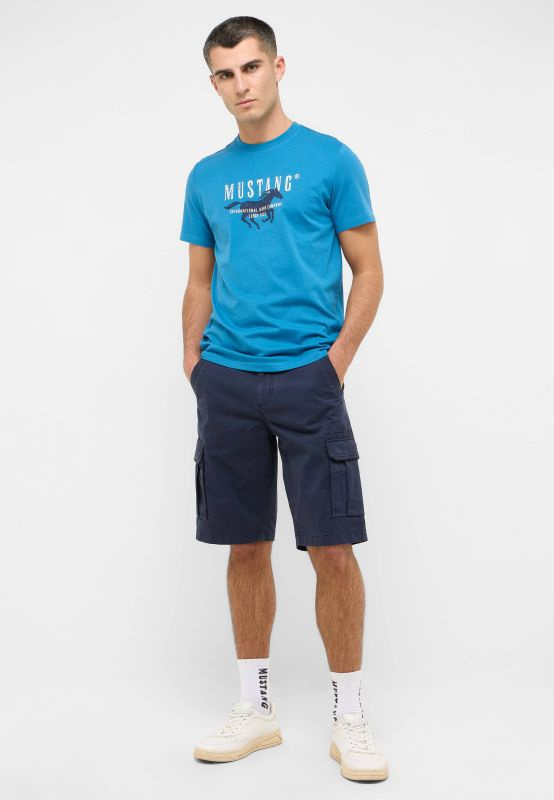 MĘSKIE SZORTY CARGO MUSTANG Houston Cargo Shorts - Navy Blazer 1016460 5324