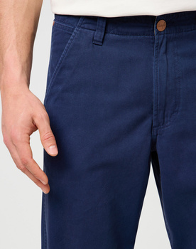 MESKIE SPODNIE MATERIALOWE WRANGLER RELAXED CHINO NAVY 112373190