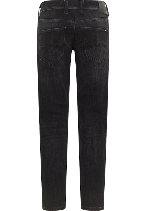 Męskie Spodnie Jeansowe Mustang Style Oregon Slim Denim Black 1015508 4000 882