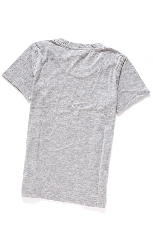 WRANGLER S/S LOGO TEE MID GREY MEL W7366EV37