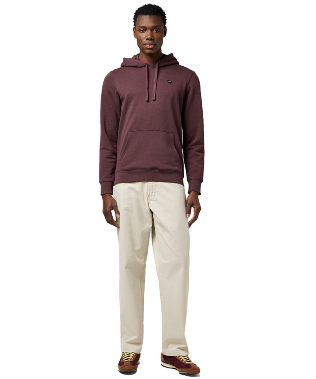 MESKA BLUZA WRANGLER SIGN OFF HOODIE MAHOGANY 112371459