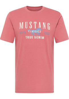 MUSTANG ALEX C PRINT MĘSKI T-SHIRT KOSZULKA LOGO NADRUK DUSTY CEDAR 1013807 8268