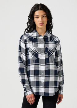 WRANGLER DAMSKA KOSZULA WESTERN SHIRT NAVY 112356488 W513018500