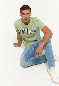 Męskie Spodnie Jeansowe Mustang Style Washington Straight Denim Blue 1014877 5000 313