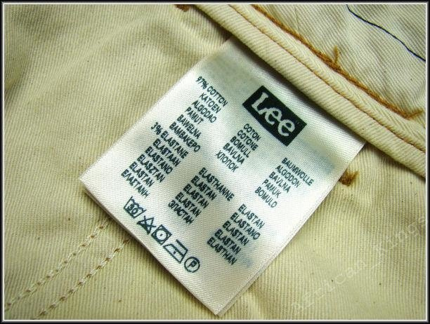 LEE SPODNIE MĘSKIE CHINO BONE BROWN L768JR07      $    