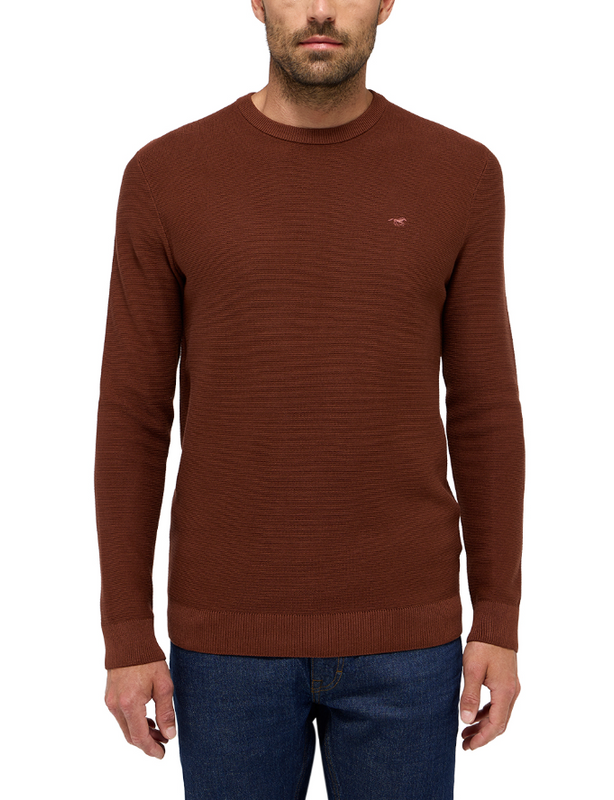 MUSTANG Elliot Cinnamon MĘSKI SWETER LOGO 1015815 3238
