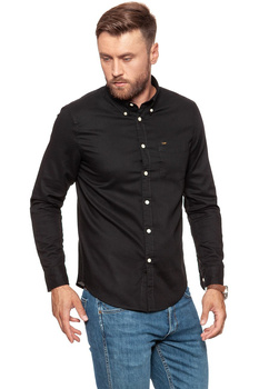 LEE BUTTON DOWN PITCH BLACK L880ZLEM 112123540