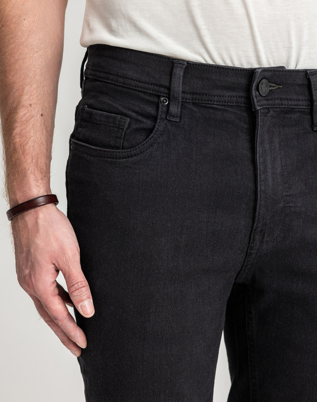 Męskie Spodnie Jeansowe Marcus Sebb 2214 Dry Black 14-200301