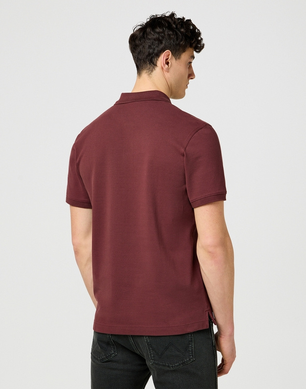 MESKA KOSZULKA POLO WRANGLER POLO SHIRT DECADENT CHOCOLATE 112371398