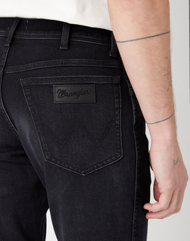 WRANGLER TEXAS SLIM MESKIE SPODNIE JEANSOWE JEANSY DŻINSY BLACK CROW W12SHP363 112141152