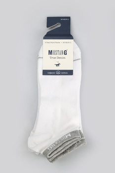 6-PAK Męskich Skarpet MUSTANG white mix