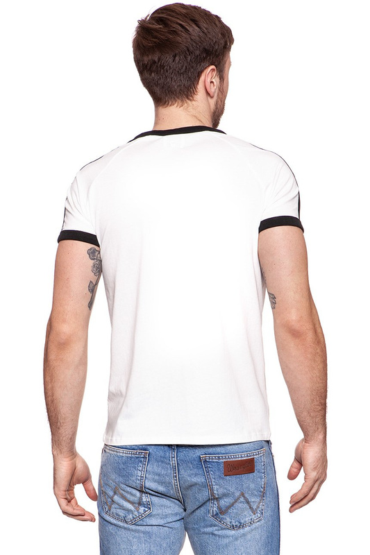 KOSZULKA WRANGLER RAGLAN TEE VAPOROUS GRAY W7B77FKWV 112131547