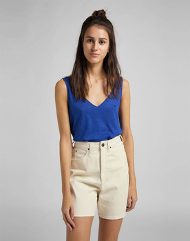 DAMSKA BLUZKA LEE V NECK TANK SURF BLUE L44UENQF 112110008