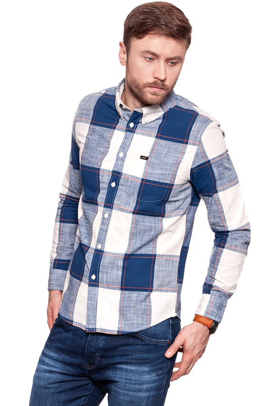 LEE BUTTON DOWN WASHED BLUE L880ZKLR