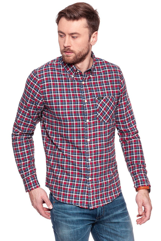 LEE BUTTON DOWN CHILI RED L880NQPB