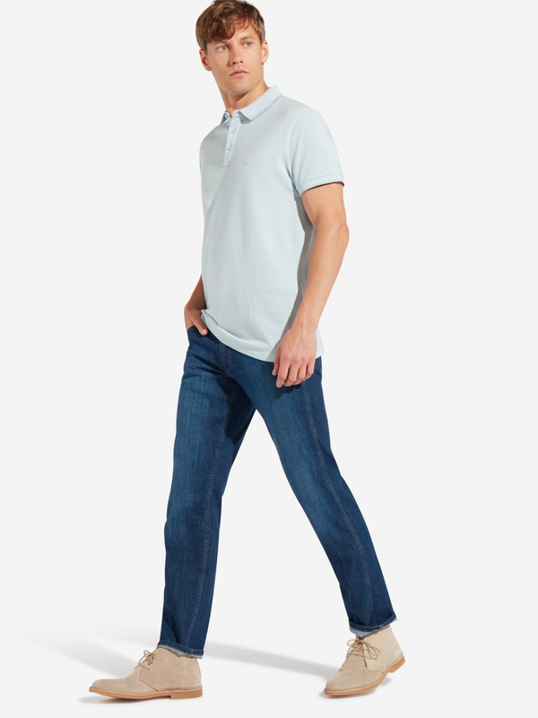 WRANGLER REFINED POLO MĘSKA KOSZULKA CERULEAN W7C11KHVT 112131627