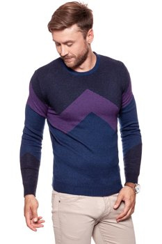 MĘSKI SWETER WRANGLER W CREW KNIT NAVY W8640P335 112132341