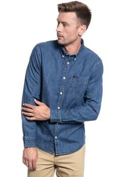 LEE LEE BUTTON DOWN DIPPED BLUE L880PLLA 112123377