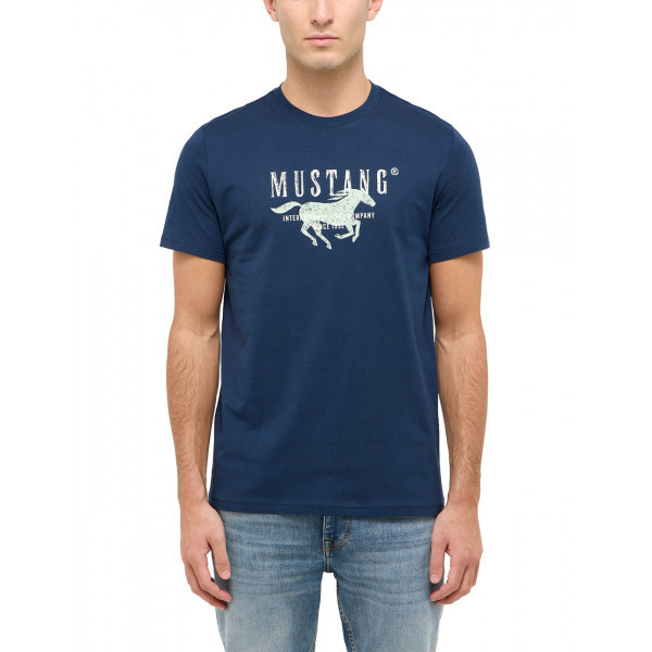 Męski T-Shirt Mustang Style Austin Dress Blues 1016484 5334