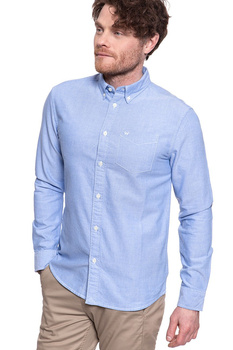 KOSZULA WRANGLER LS 1 PKT BUTTON DOWN CERULEAN BLUE W5A3BMXVT 112130025