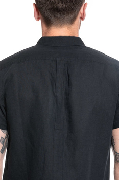 MĘSKA KOSZULA MATERIAŁOWA WRANGLER SS 1PKT SHIRT BLACK  W5J1LO100