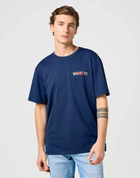 MESKA KOSZULKA WRANGLER BIG GRAPHIC TEE NAVY 112362808