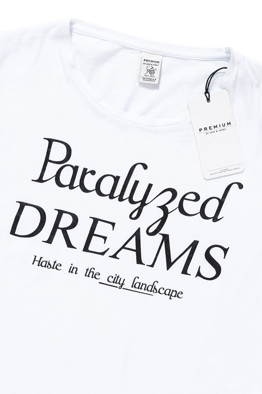 JACK & JONES T SHIRT TRAFALGAR TEE 12072019 WHITE