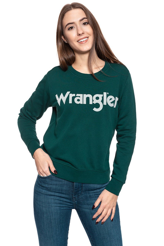 BLUZA WRANGLER LOGO SWEAT PINE W6N2HAG01 112130787