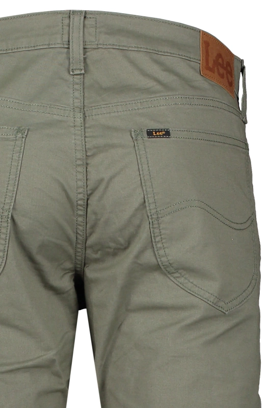 MESKIE SPODNIE MATERIALOWE LEE DAREN ZIP FLY OLIVE GROVE 112349266