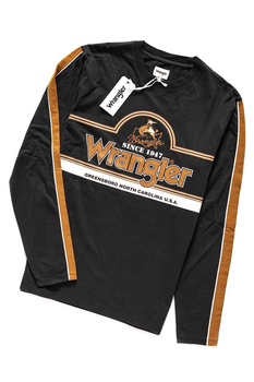 LONGSLEEVE WRANGLER LS SEASONAL LOGO TEE FADED BLACK W7B98FGV6 112131574